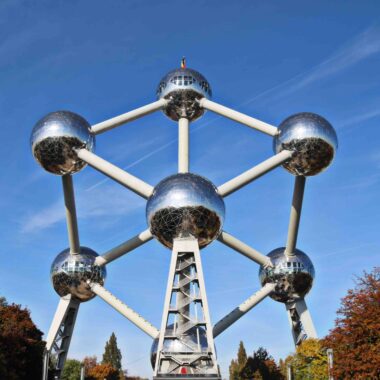 Atomium de Bruxelles en automne