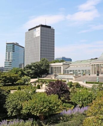 Jardin botanique dans la commune de Bruxelles