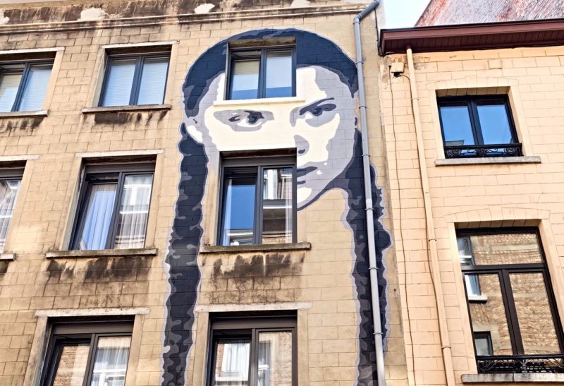 Street art Bruxelles Greta Thunberg
