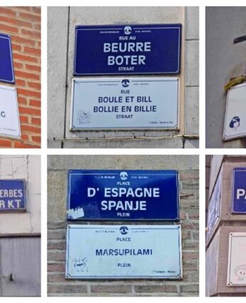 plaques de rues BD Bruxelles