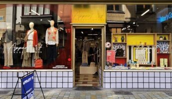 Façade du concept store Appart17 rue des Grands Carmes à Bruxelles